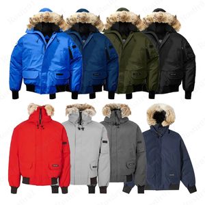 canada geese designer winter jacket slim fitting mens and womens zippered plush hat jacket Fashion goose down warm down jacket for couples