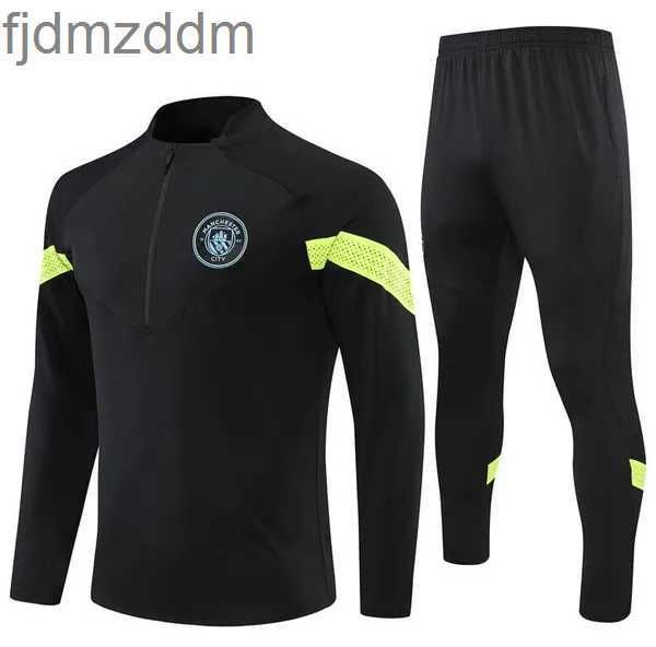 Traje deportivo casual para hombre 2023 2024 Man City Chándal Haaland Half Zip Traje de entrenamiento Hombres Niños 2324 Ropa deportiva de manga larga Fútbol Niños Niñas Survatment Foot Ch BP6A