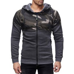 Heren Casual Sportkleding Hoodies Classic Camo Patchwork Print Kleding Diverse kleurstijlen Maat M-3XL Outdoor Wear