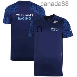 Casual T-shirt voor heren F1 Williams Racing Team Training Jersey 3D-printen Officiële website 100-5xl Formule CKK4