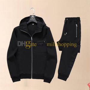 Heren Casual tracksuit Mode Letter Patroon SweatSuit Heren Suits Classic Outfits Men Two Pieces Pants Spring Jacket M-3XL