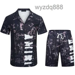 Survêtements décontractés pour hommes, ensemble chemise et Short, imprimé hawaïen court, ensemble de costume, Plus FZI4, nouvelle collection été