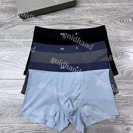 Mens Casual Underpants Designer Comfort Ice Silk Boxers Box Fashion Brand LETTRE IMPRESS