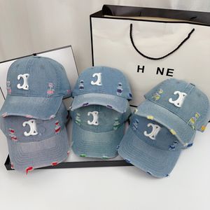 Hat de seau de concepteur pour hommes hommes femmes Brand lettre de balle de balle de balle 4 saisons ajusté de luxe sportif 3d broderie jeans Blue Baseball chapeaux Cap