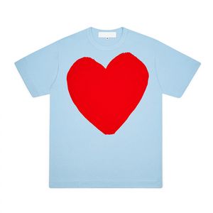 Mens CGDS Shirts Summer Mens T-shirts CDGS T-shirt Comes Badge coeur des femmes à manches courtes Garcons broderie coeur rouge Love Hesrt Print 4557