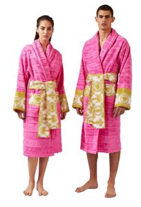 Peignoir en coton classique masculin pour hommes et femmes marques de sommiers kimono robes de bain chaud à la maison porte un peignoir unisexe une taille 959