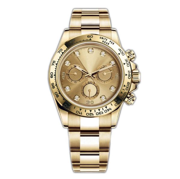 Relojes de diseño clásico para hombre Reloj de 41 mm 2813 Movimiento automático de fecha justa Relojes de lujo de oro automático Relojes de moda con tira de acero inoxidable 904L montre de luxe
