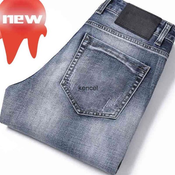 Jeans classiques pour hommes Slim Pant Motorcycle Business Pantalons Mode Casual Mature Printemps et Autumn317r