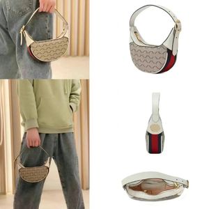 Hombres Croissant Nylon Ophidia axilas Hombro vanidad Bolsas Mujeres Embrague de lujo cruzado cuerpo tote Media luna bolsa mujer Diseñador vacaciones lona ciudad bolso satchel Bolsa