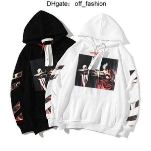 Sudaderas con capucha clásicas para hombre Sudaderas con capucha sueltas de alta calidad Sudadera con capucha con cremallera Jersey de algodón Manga larga Espalda Pintura al óleo Flecha x Hombres Mujeres CGCK