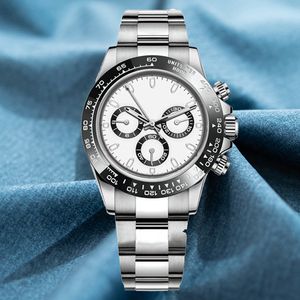 Klassieke herenhorloges 40 mm wijzerplaat 116500LN panda dayton horloge automatische chronograaf mechanisch saffierglas horlogemodel opvouwbaar roestvrij staal luxe polshorloge