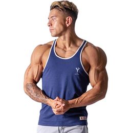 Tops de gimnasio de ropa masculina Fitness Homme Tanktop Vest Elastique Muscle Coton Running Tank Top Muscle ROPA 240402