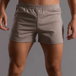 Vêtements pour hommes nouveaux shorts de course en coton pour hommes été couleur unie genou longueur shorts hommes fitness pantalons d'entraînement 240223