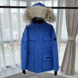 Abrigos para hombres diseñador mujer abrigo de invierno nuevo estilo invierno de invierno jassen parka pato blanco