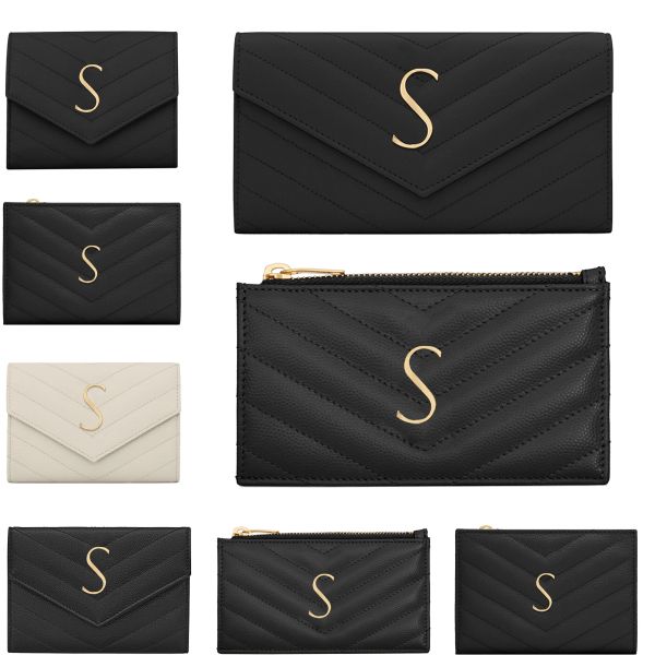 Designer Cassandre Porte-monnaie Porte-cartes Porte-cartes pour femmes et hommes Portefeuilles à fente intérieure Pochette pour clés Organisateur de poche pour porte-cartes Caviar Porte-cartes en cuir Titulaires de passeport de ville