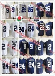 Saquon Barkley Miles Sanders Penn State Nittany Lions Maillot de football cousu pour homme 9 Trace Mcsorley 2 Marcus Allen 11 Abdul Carter PSU Maillots