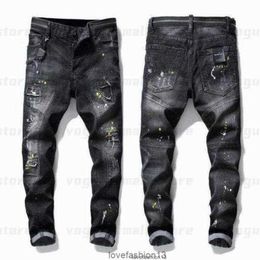 Mens Cool bootcut jeans Stretch Designer Jeans Distressed Ripped Biker Slim Fit Washed Motorcycle Denim Hombres Hip Hop Moda Hombre Pantalones