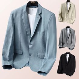 Blazer décontracté en coton pour hommes