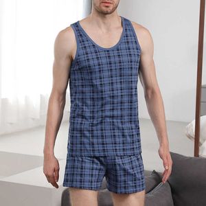 Vêtus sans manches en coton pour hommes Vêtements d'été d'âge moyen et âgé de fond de sport