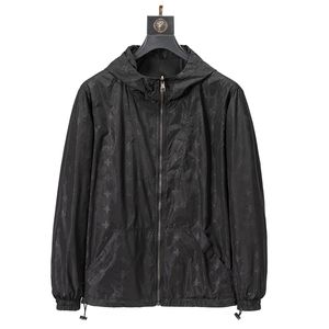 Designer vestes pour hommes réversibles zippent avec une veste de vêtements de sport légers slim de poche printemps automne