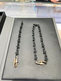Collier de tennis de diamant pour hommes bijoux bijoux en or pendant ensemble noir 18k chaîne de liens pour femmes