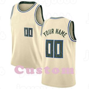 Mens Custom DIY Design Gepersonaliseerde Ronde Hals Team Basketbal Jerseys Mannen Sport Uniformen Stitching and Printing Any Name and Aantal Stitching Cream Geel