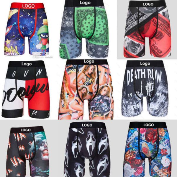 Vêtements personnalisés pour hommes Sous-vêtements de sport Sexy Soie de glace Boxers à séchage rapide Shorts respirants Pantalons courts avec paquet Sous-vêtements masculins de marque