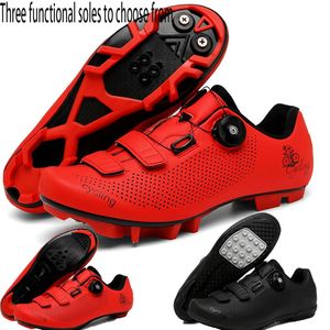 chaussures de cyclisme pour hommes Disponible en trois semelles de chaussures fonctionnelles pour les couples Chaussures de vélo Chaussures de sports et de loisirs de plein air 240313