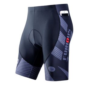 Short de cyclisme pour homme rembourré avec poches, short de vélo pour homme à séchage rapide