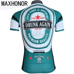 Heren Fietsen Top Jersey Beer Jersey Fietsen Kleding Fietskleding Maxhonor Bike Wear Retro Can Custom
