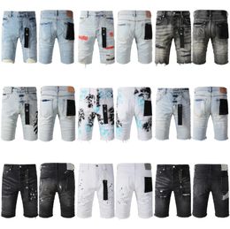 MENS DENIM Shorts Jeans Designer Jean Fashion en détresse Ripped Bikers Womens Denims Cargo for Men Black Pantals 6685yo
