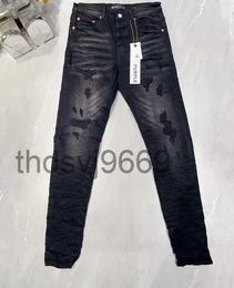 Hommes Desig Designer 55 Jeans Couleurs Long Hippop Autocollant Broderie Slim Denim Droit Streetwear Pantalon Skinny En Gros 29-38 Violet R9I1