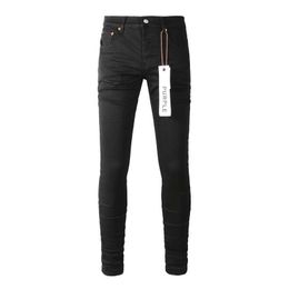 jeans amirir designer pour hommes Purple Brand Jeans American High Street Noir Plissé Basicl2jp