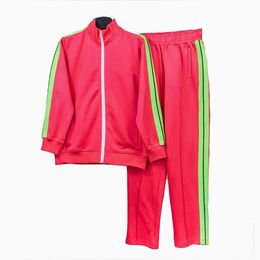 Herenontwerper Angel Suits Tracksuit Sportswear Luxe hoogwaardige Zomer Zomer Zip Lip Coats met broek Jogger Suit mannelijke kleding FG