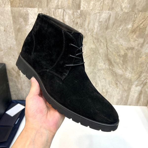 Hommes Designer Bottines Bout Pointu Chaussures Hautes Hommes Hiver Mode Affaires Travail Robe Chaussures Mâle Marque En Plein Air Martin Bottes Taille 38-45