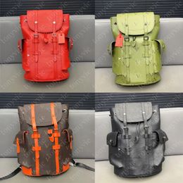 Mochila de diseñador para hombre Mochila grande de lujo CHRISTOPHER Mochila de cuero de viaje Mochilas escolares casuales de moda para mujer Mochilas de senderismo de alta capacidad