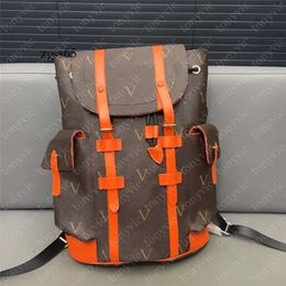 Heren Designer Backpack Luxe Big Book Bag Christopher Travel Leather Back Pack Dames Fashion Casual School Bags Backpacks 79