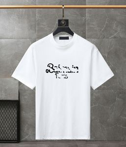 Mens Designer Band T Shirts Fashion Black White Short Sleeve Luxury Letter Patroon T-shirt Maat XS-4XL#LJS777 32