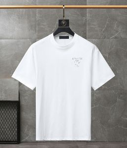 Mens Designer Band T Shirts Fashion Black White Short Sleeve Luxury Letter Patroon T-shirt Maat XS-4XL#LJS777 12