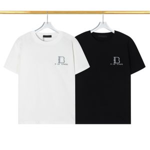 Hommes Designer Band T-shirts Mode Noir Blanc À Manches Courtes De Luxe Lettre Motif T-shirt taille M-3XL