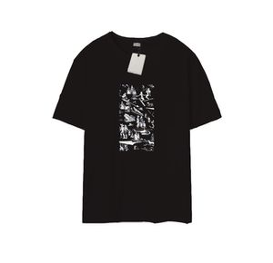 Mens Designer Band T Shirts Fashion Black White Short Sleeve Letter Patroon T-shirt maat XS-4XL#J06