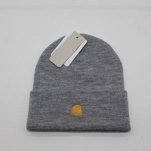 Gorro de diseñador para hombre, gorro de color sólido con letras para mujer al aire libre, gorros, gorro de calavera de punto cálido, 19 colores