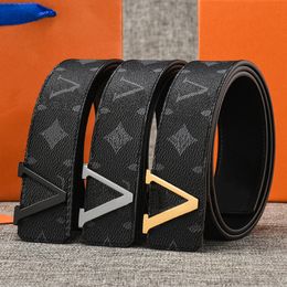 Heren Designer Belt Belts For Women Designer Width 4.0cm Cinture Uomo Letter Buckle Echte lederen riemontwerper Men Women Mens Belts Casquette