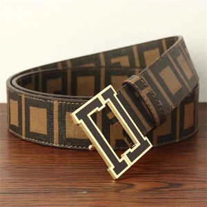 Herenontwerpergordelbreedte 3,8 cm mode luxe man riem 18 kleur gesp letter cintura ceintures riemen gurte geel