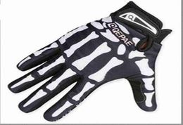 Herenontwerper Biker Racing Gloves Zomer Winter Vijf vingers Handschoenen Handschoenen Beveiligde schedel Gedrukte Ademboere handschoenen271D T220815856953390