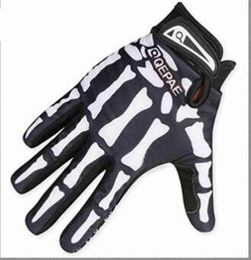 Herenontwerper Biker Racing Gloves Zomer Winter Vijf vingers Handschoenen Handschoenen Beveiligde schedelprinted Ademhandschoenen271D T220815854182221