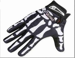 Gants de course de motard pour hommes de concepteur de cinq gants de doigt les gants de crâne protégés de doigt 271d T220815851534926