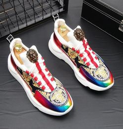 Herenontwerper Boot Banquet Prom Printing Rivet Shoe Flat Platform Sneaker Women039S Casual Boot Zapatos de Hombre A54319392