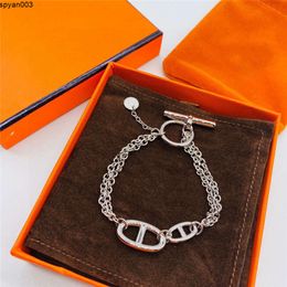 Heren designer armband mode zilveren ketting schakelarmbanden voor sieraden