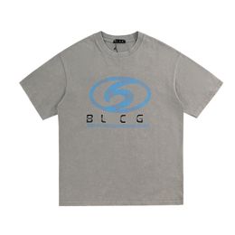 Heren Designer Merk BLCG LENCIA t-shirt Mode Mannen Casual t-shirts Herenkleding Street Designer t-shirts 100% Katoen Korte mouwen Kleding shirts Luxe shirt